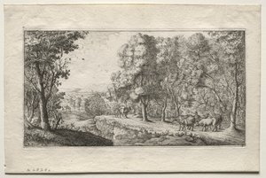 Ormanın Sınırındaki Yol by Albert Flamen