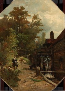 Jacob van Ruisdael Su Değirmeni Çizimi by Albert Gerard Bilders