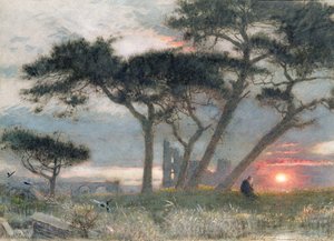 Bir Gün Sonu: Olabilirdi (kağıt üzerinde wc ve gövde rengi) by Albert Goodwin