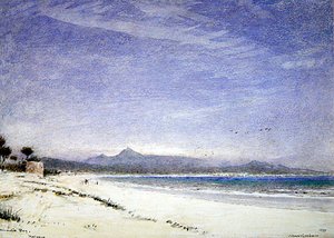 Alcudia Körfezi, Mayorka by Albert Goodwin