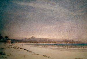 Alcudia Körfezi, Mayorka by Albert Goodwin