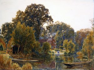 Sonbaharda Aspen Ağaçları by Albert Goodwin