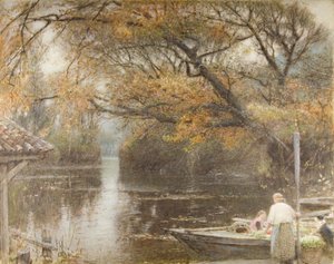 sonbahar parıltısı by Albert Goodwin