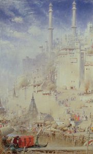 Benares (Varanasi olarak da bilinir) by Albert Goodwin