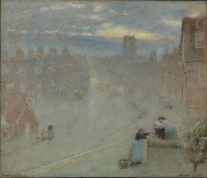 Severn üzerinde Bewdley by Albert Goodwin