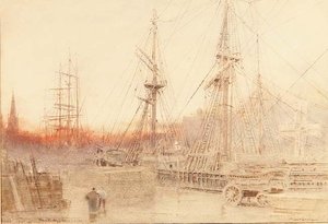 Bristol, Günün İşi Bittiğinde by Albert Goodwin