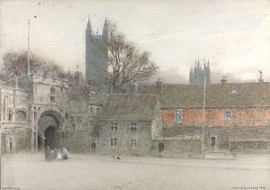 canterbury by Albert Goodwin