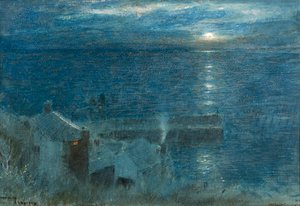 Ayın Doğuşu Clovelly by Albert Goodwin