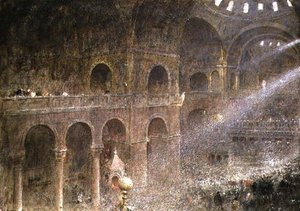 San Marco Bazilikası, Venedik galeriden by Albert Goodwin