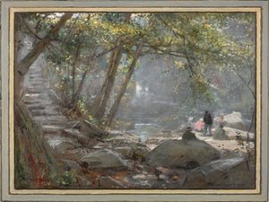 Peri Vadisi. Betwys-Y-Coed (suluboya) by Albert Goodwin