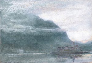 Balıkçılar Adası. Maggiore Gölü by Albert Goodwin