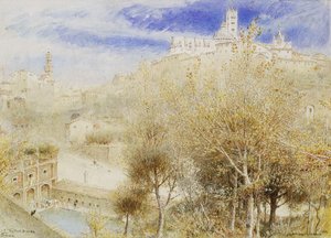 Fonte Branda, Siena, 1905 by Albert Goodwin