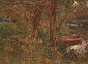 The River at Dusk (kağıt üzerinde gövde rengi ile tuvalet) by Albert Goodwin