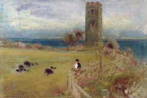 Çoban Çocuk, Sidestrand, Norfolk by Albert Goodwin