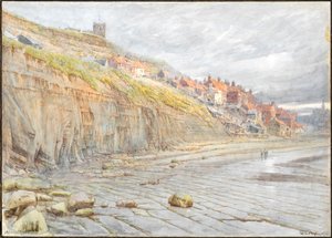 Whitby (mürekkepli suluboya) by Albert Goodwin