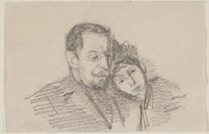 Yargıtay Avukatı Hartvigsen ve kızının portresi by Albert Gottschalk
