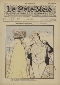 Bunun tersi doğrudur. Le Pele-Mele için İllüstrasyon, 1900