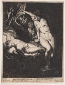 Psyche ve uyuyan Cupid by Albert Haelwegh