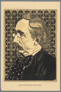 Johan Braakensiek kapısı Albert Hahn (nesne üzerindeki başlık)