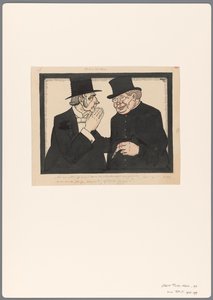 Yaşlılık Yasası: Önder Kardeşler üzerine siyasi bir karikatür için tasarım by Albert Hahn (I)