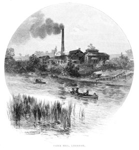 Kağıt Fabrikası, Liverpool, Yeni Güney Galler, Avustralya, 1886.