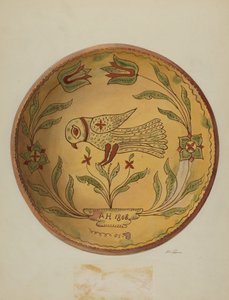 Pa. Alman Pasta Tabağı, c. 1936. by Albert J. Levone