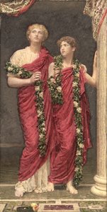 bir çelenk by Albert Joseph Moore