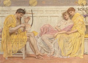 Bir Müzisyen, ca. 1867. by Albert Joseph Moore