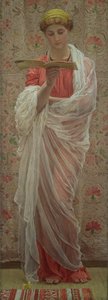 Bir Okuyucu, c.1877 (tuval üzerine yağlıboya) by Albert Joseph Moore