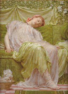 bir çalışma sepeti by Albert Joseph Moore