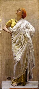 Kuşlar için Çalışma, c.1878 (iki tuval üzerine yağlı boya kalem) by Albert Joseph Moore
