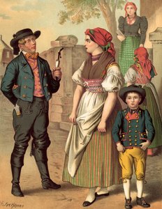 German costume, Bohmen, Hayd by Albert Kretschmer