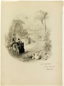 Golconda Kraliçesi Aline için İllüstrasyon Çalışması by Albert Lynch