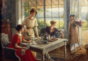 Çay içen kadınlar, Albert Lynch (1851-1912)