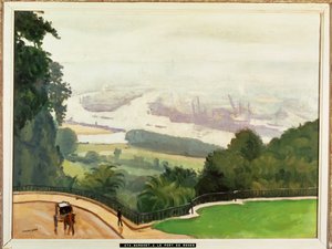 Rouen limanı (tuval üzerine resim) by Albert Marquet