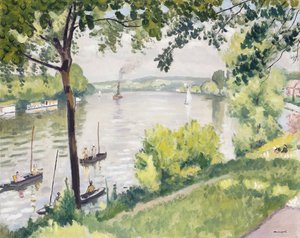 Triel Kıyıları (Römorkör); Berge a Triel (Römorkör) by Albert Marquet