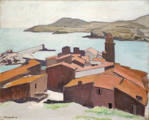 Collioure'un görünümü by Albert Marquet