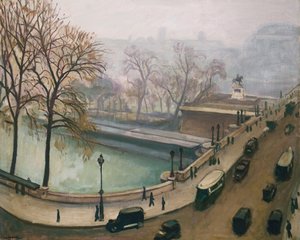 Seine Nehri manzarası, 1935 dolayları (tuval üzerine yağlı boya) by Albert Marquet