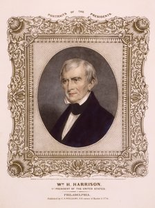 ABD başkanı William Henry Harrison, 1846 (litografi)