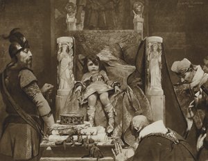 Clovis II, Franks Boy Kind (lito) by Albert Pierre René (after) Maignan