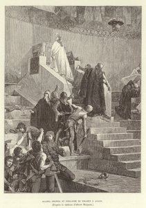 Anagni'de Sciarra Colonna ve Guillaume de Nogaret. Sciarra Colonna ve Guillaume de Nogaret, İtalya'nın Anagni kentinde Papa Boniface VIII ile karşı karşıya geliyor.