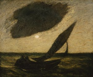 Bir Bulutun Altında, ca. 1900. by Albert Pinkham Ryder