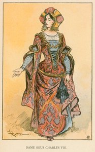 Charles VIII Altında Leydi by Albert Robida