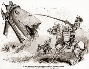 Don Kişot, Globeol'ün güçlendirilmesine yönelik bir reklam için, 1916 civarı (resim)