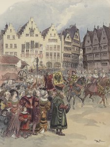 İmparatorluğa Seçim (28 Haziran 1519) by Albert Robida