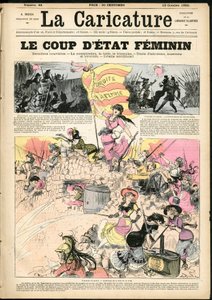 La Caricature#39;ın (1880) Kapağı için Albert Robida#39;nın (1848-1926) çizimi by Albert Robida