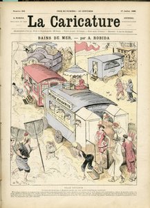 La Caricature#39;ın (1880) Kapağı için Albert Robida#39;nın (1848-1926) çizimi by Albert Robida