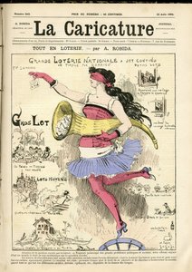 Karikatür Kapağı (1880) için Albert Robida#39;nın (1848-1926) çizimi by Albert Robida