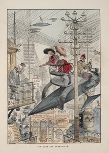 Yirminci Yüzyıl için İllüstrasyon: Elektrik Yaşamı by Albert Robida