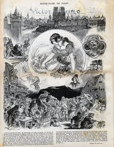 Notre Dame de Paris, Victor Hugo (1802-1885) (Notre-Dame de Paris) Albert Robida (1848-1926) tarafından 1902 tarihli “Le rire”de